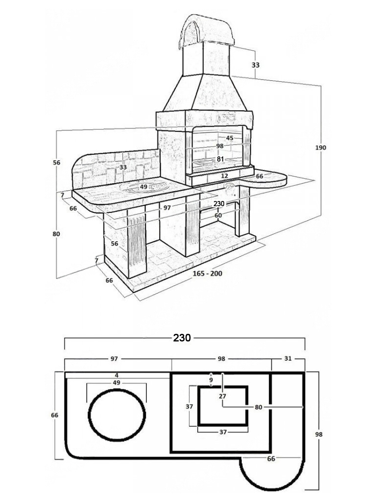 Печь Барбекю №14 4