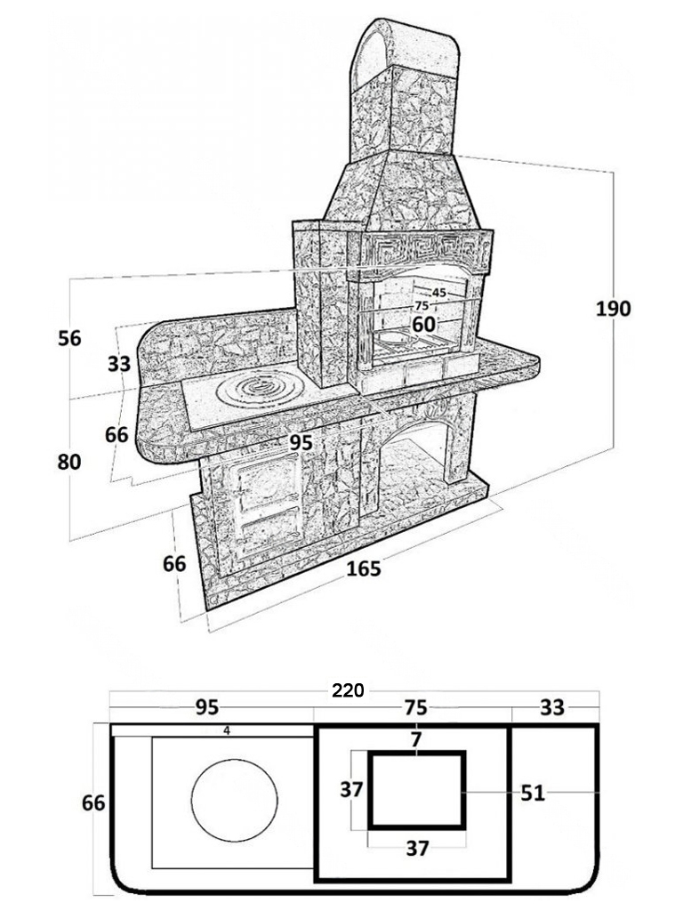 Печь Барбекю №15 5