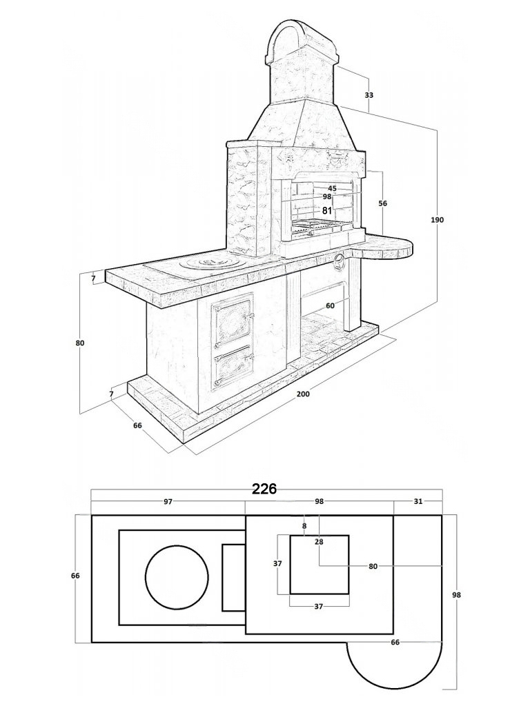 Печь Барбекю №20 6