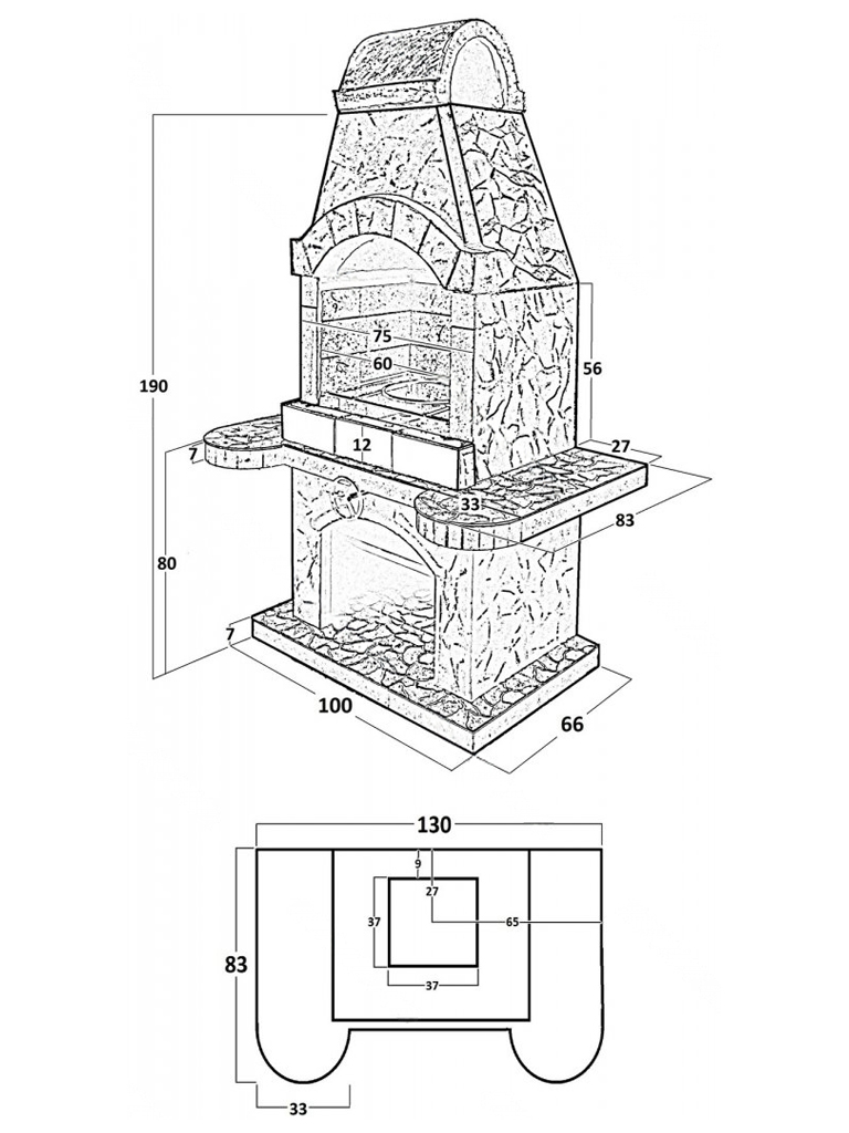 Печь Барбекю №3 4