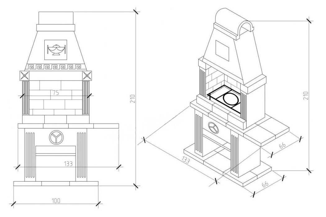 Печь Барбекю №5 4