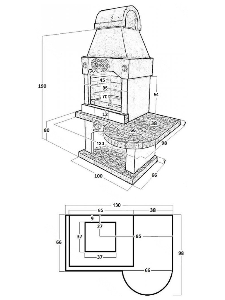 Печь Барбекю №7 4